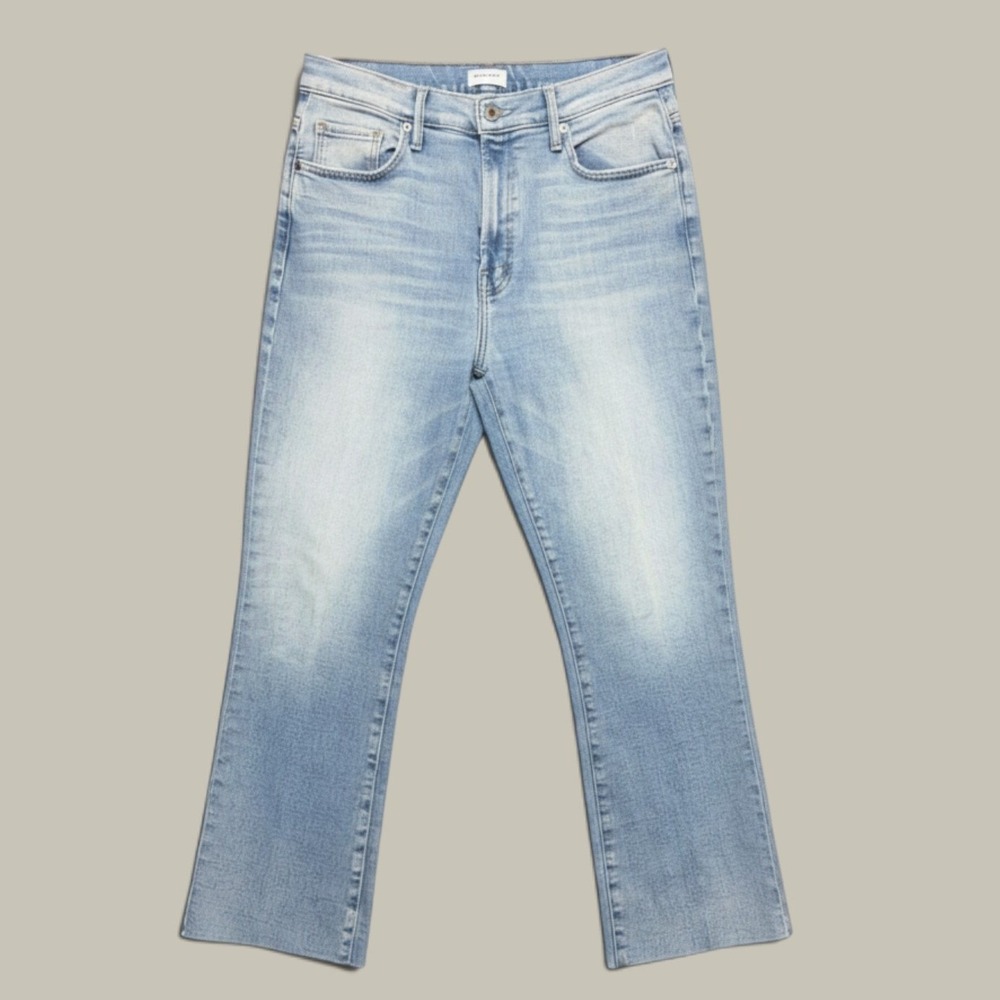 Mother Denim Jeans Womens 32 Light Blue Excellent Stretch Ankle Flare